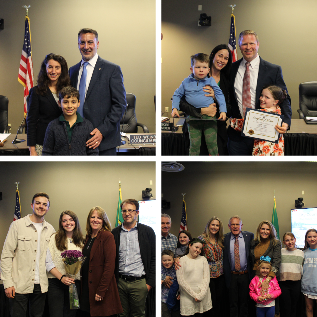 Councilmembers Sworn In, Mayor and Deputy Mayor Elected Mercer Island