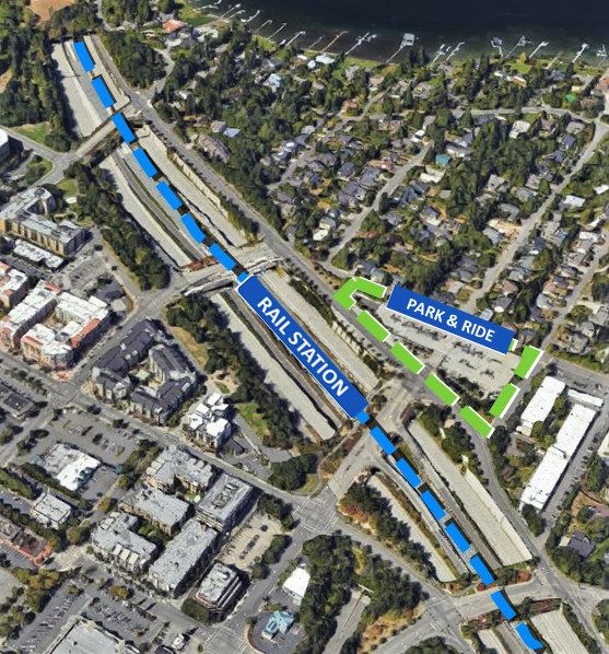 Light Rail (East Link) Mercer Island, Washington