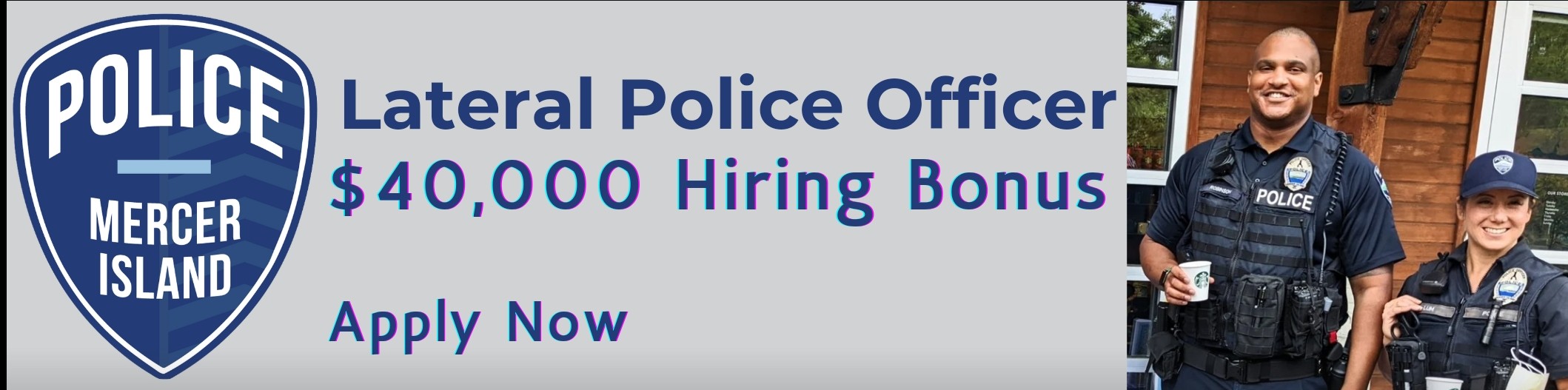 Police Employment Information Mercer Island, Washington