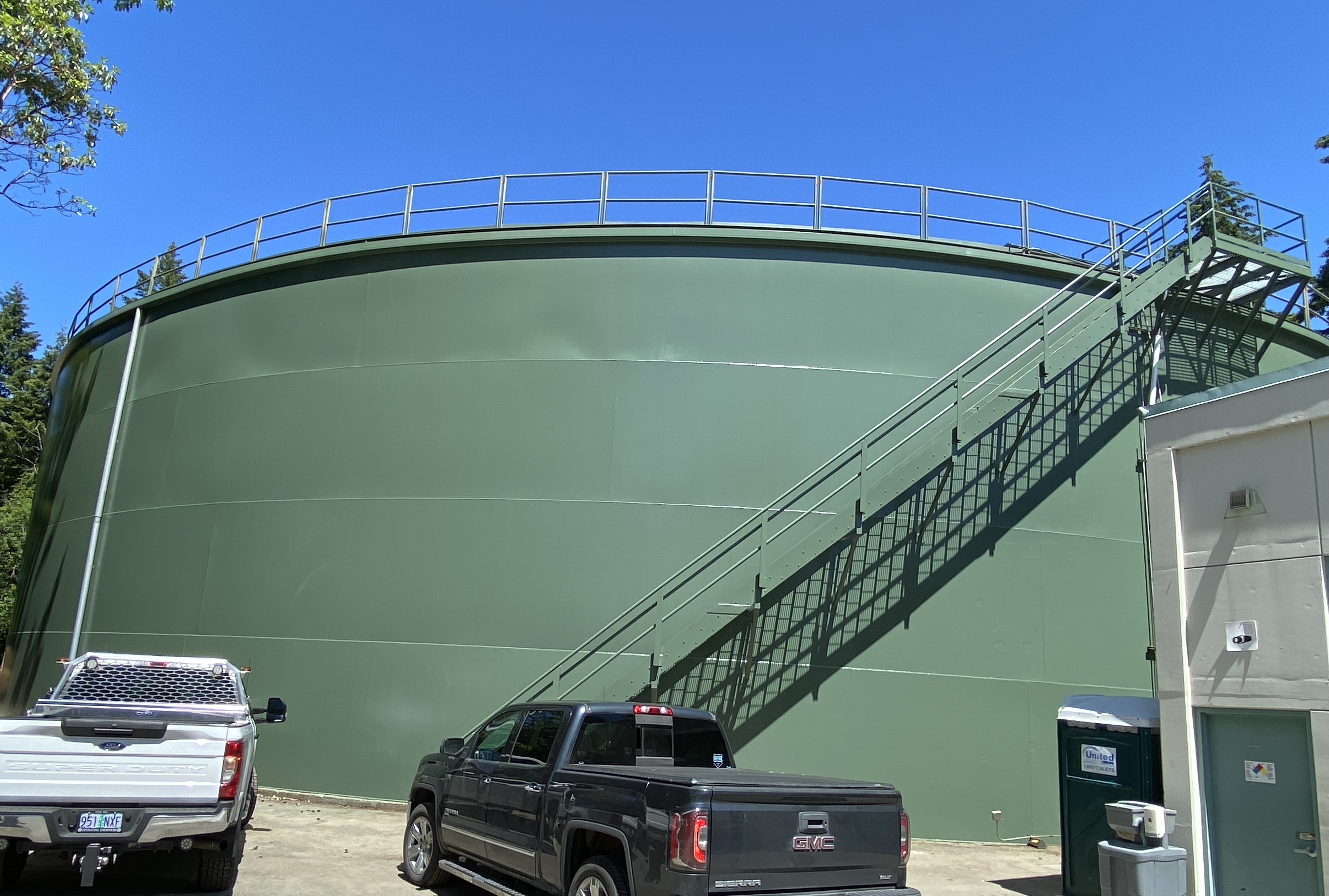 1.	North Reservoir freshly painted
