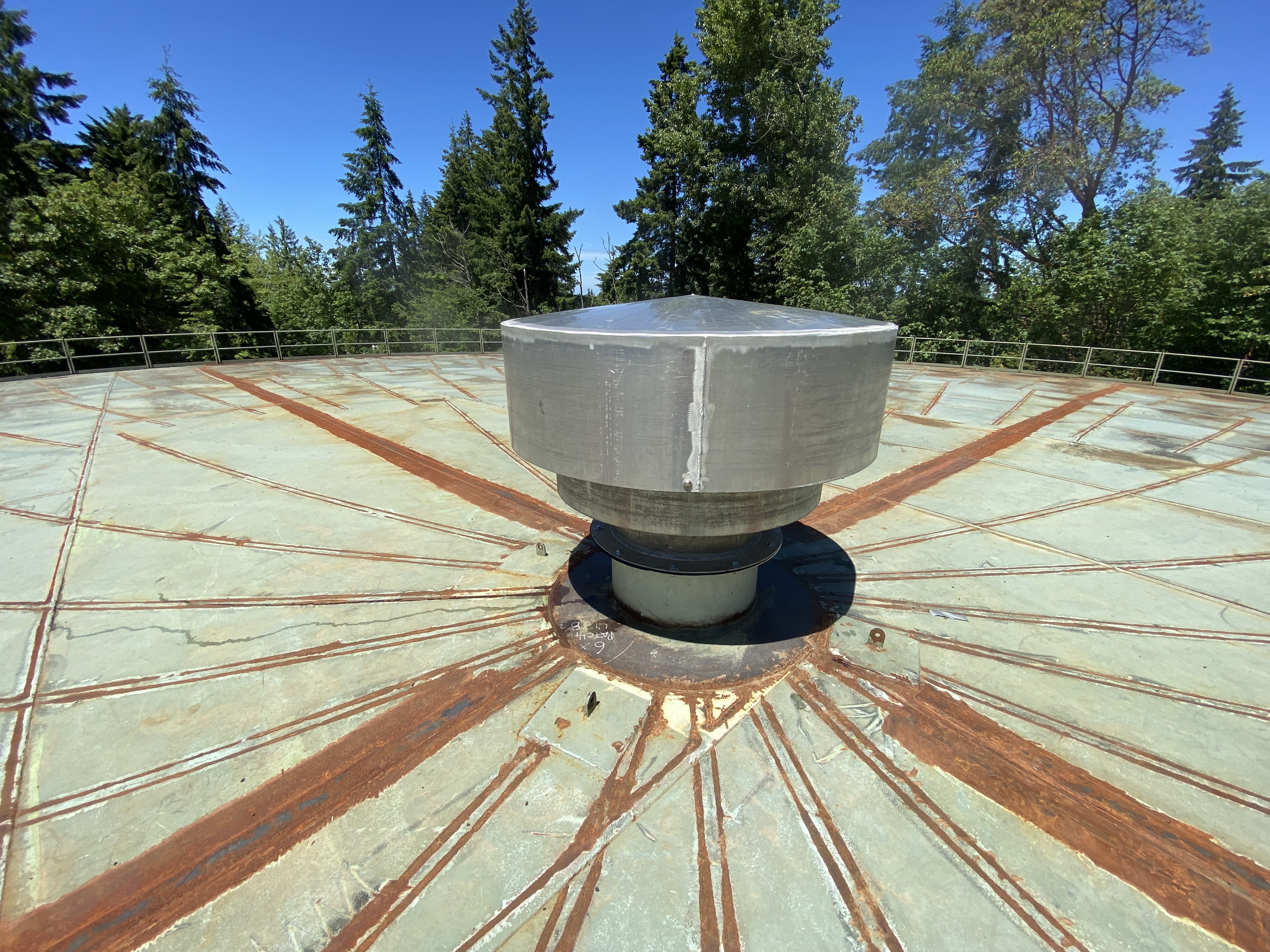 2.	North Reservoir uncoated roof