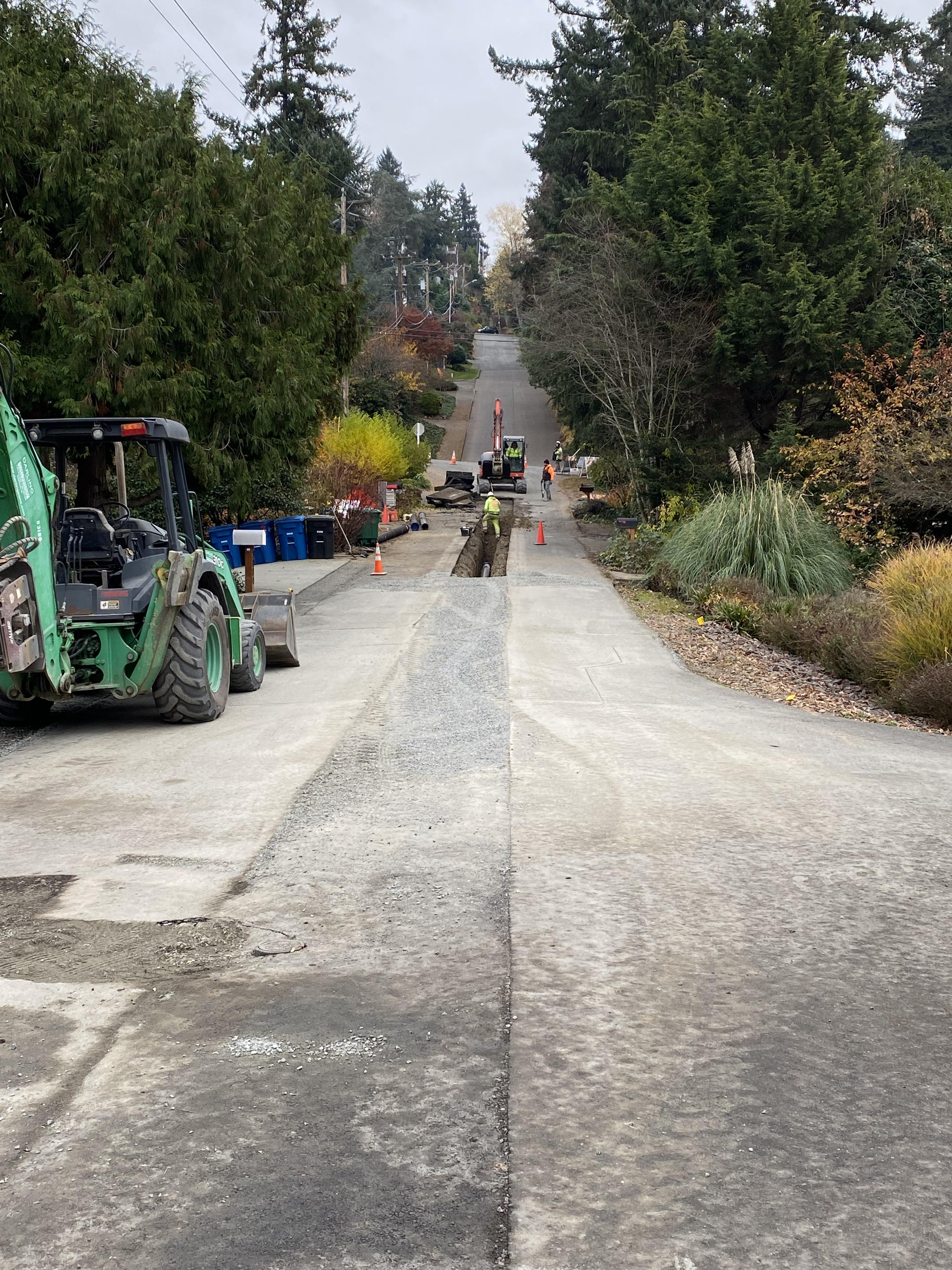 60th Ave SE watermain install