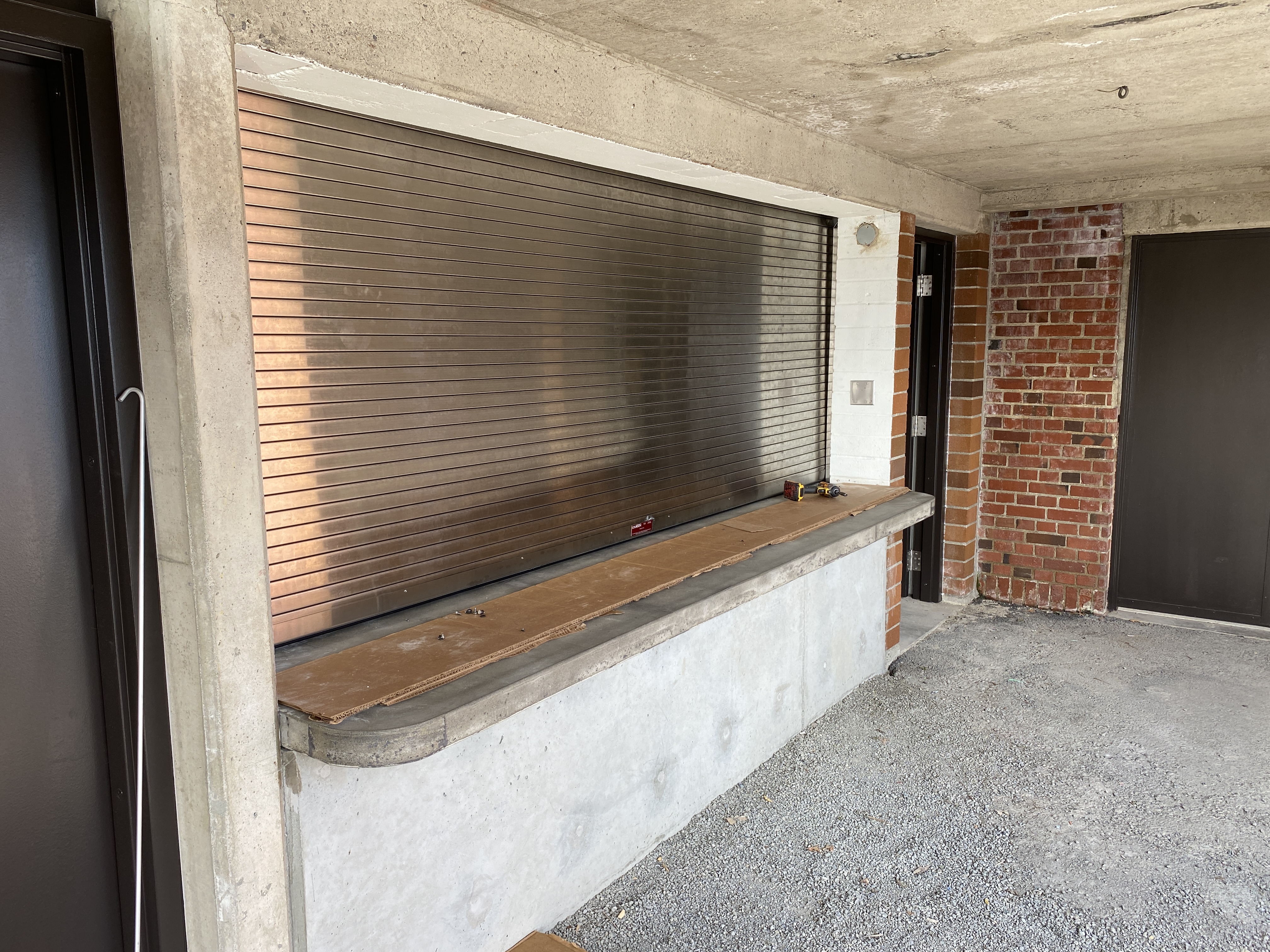 Concession stand roll-up door