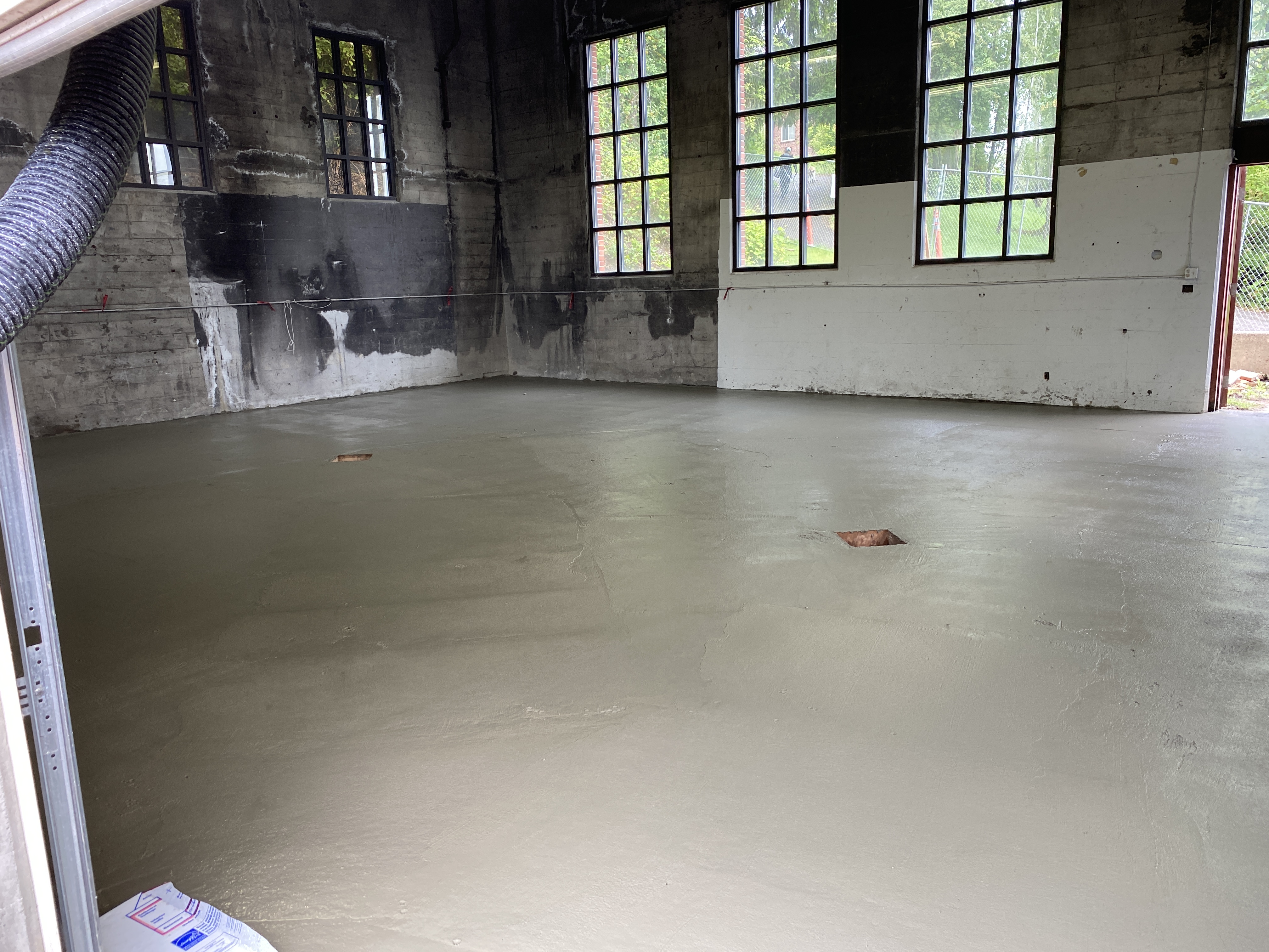 floor slab poured.
