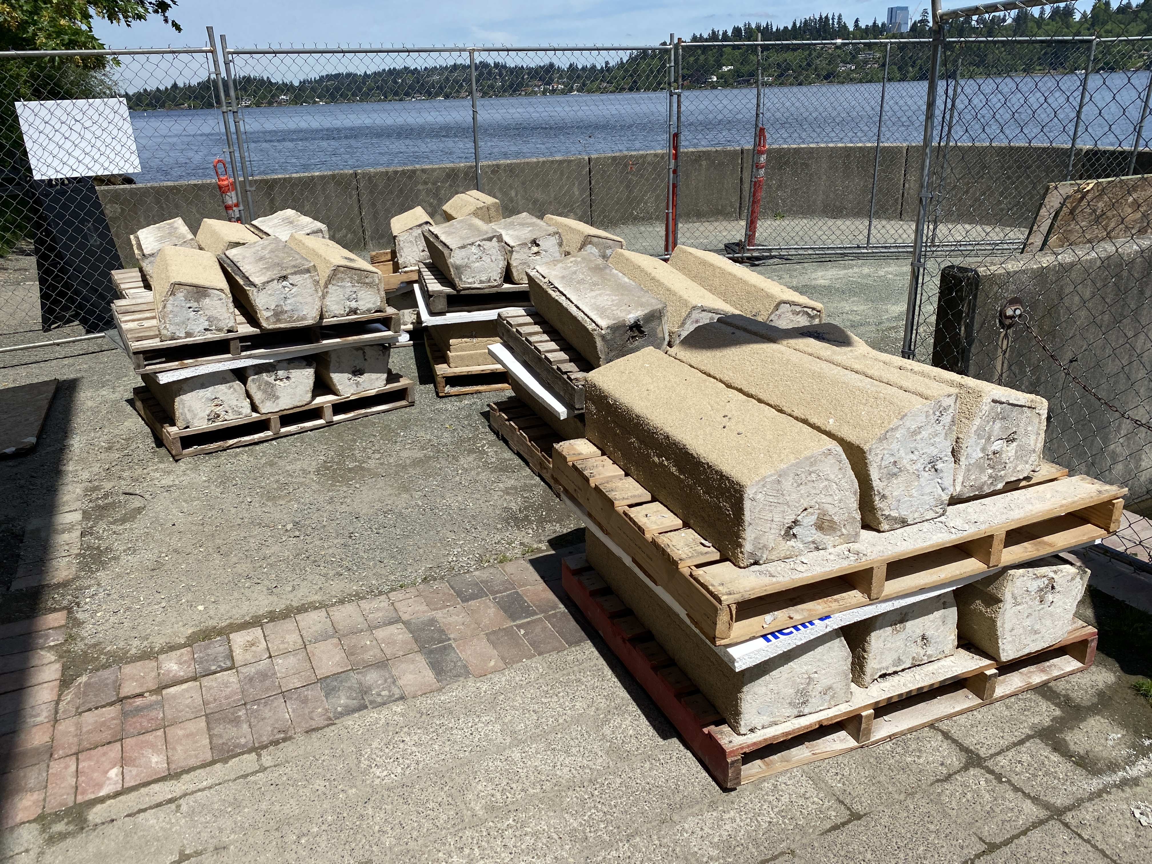 LBBB parapet caps removed for flashing install