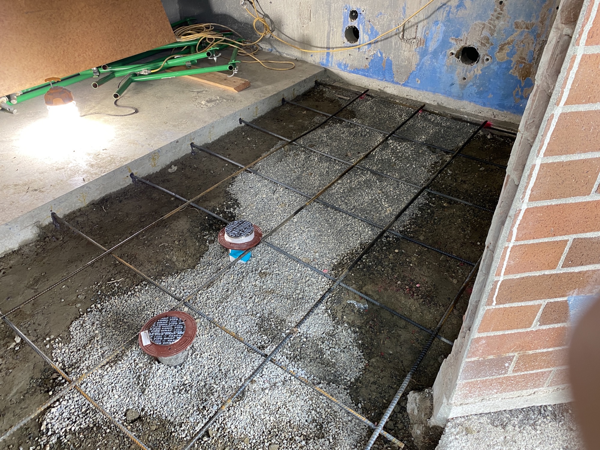 LBBB restroom floor prep