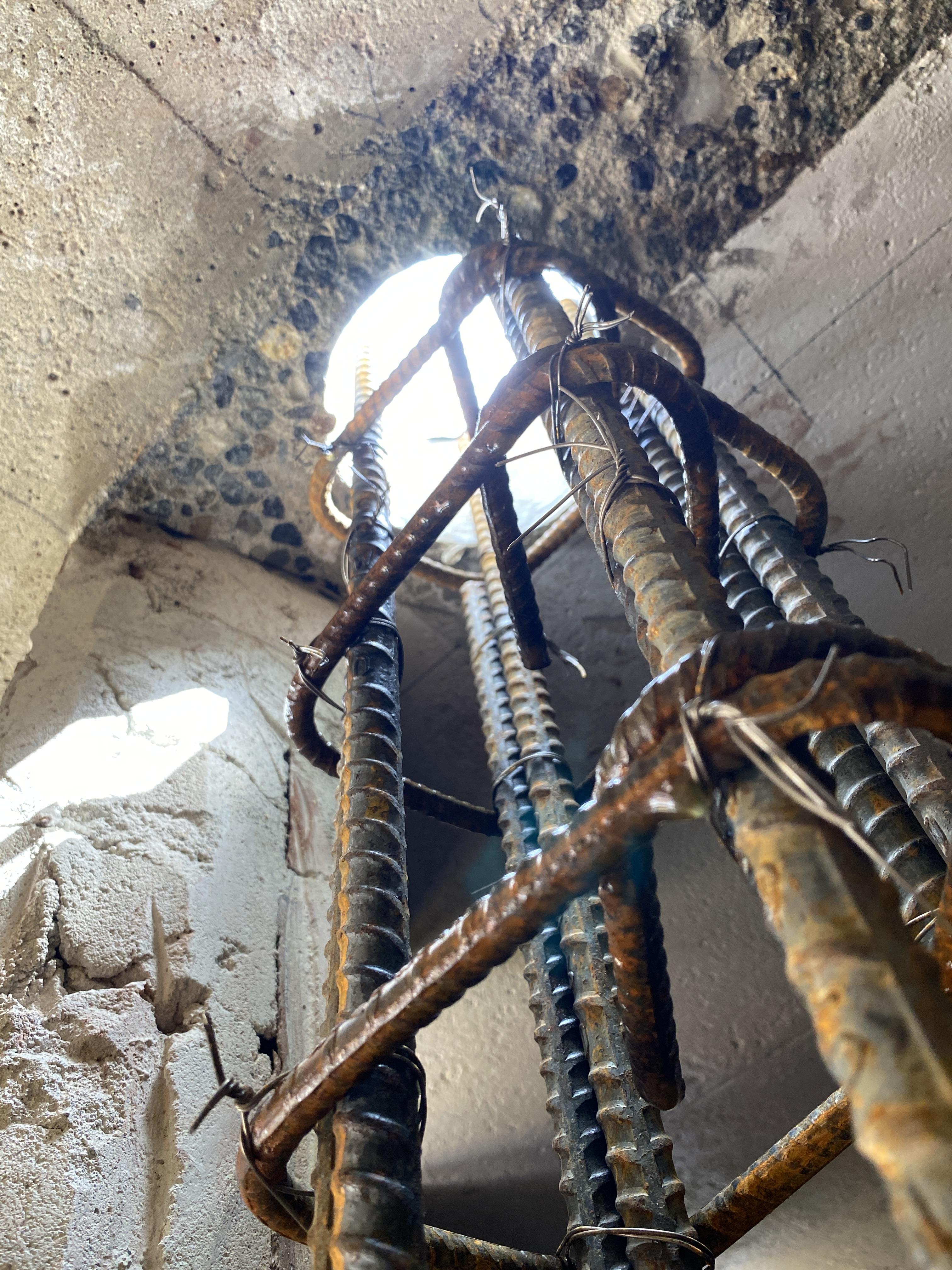 3.	restroom rebar for door post