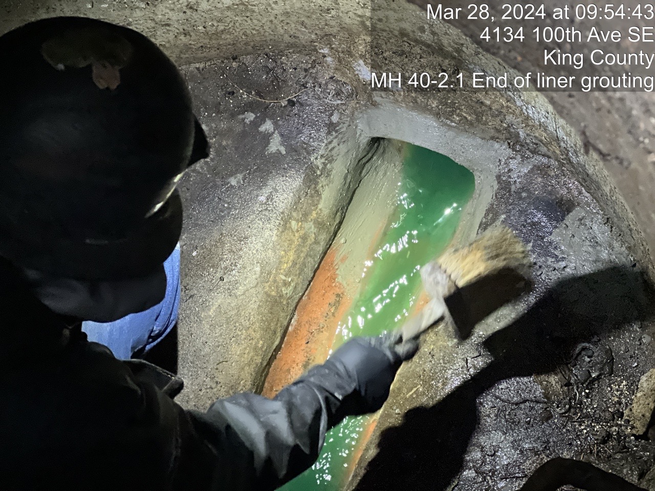 final step of the lining process