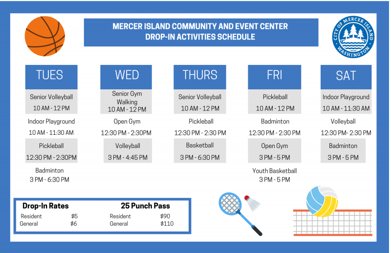 Recreation Programs | Mercer Island, Washington