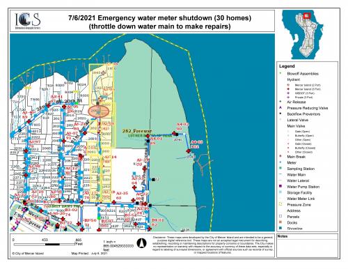 emergency water meter shutdown 30 homes