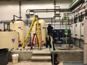 Hypochlorite Tank Room – Progress Since Fall 2022