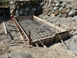 1.	Generator pad forms and rebar