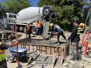 2.	Pouring generator equipment pads