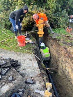 Fire Hydrant Install on 60th Ave