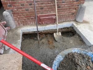 •	Grade beam thrubolting loc opposite side of chimney