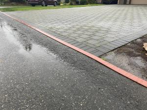 The use of layflat hose provides residents unrestricted access to the street and private driveways.