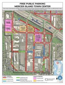 Free Public Parking Options in Mercer Island Town Center
