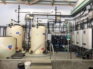 Sodium Hypochlorite Generation System room near completion – taken on June 29, 2023 