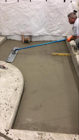 Finished Containment Floor – Sodium Hypochlorite Tank Room