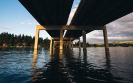 I-90 Bridge between Bellevue and Mercer Island