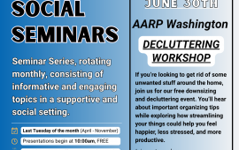 Senior Social Seminar - June - Decluttering Workshop
