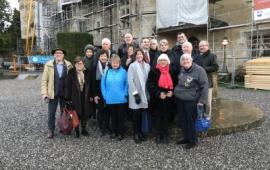 Visiting Thonon’s most famous castle, le Chateau Ripaille. It was undergoing restoration.