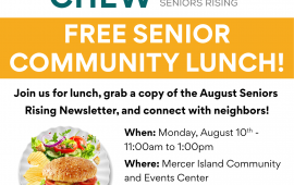 Flyer for Senior Lunch