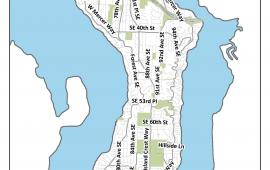 various water facility locations on Mercer Island