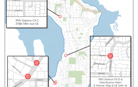 Project map for Phase 2 PRV Replacement