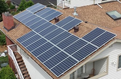 Solar panels on MI home