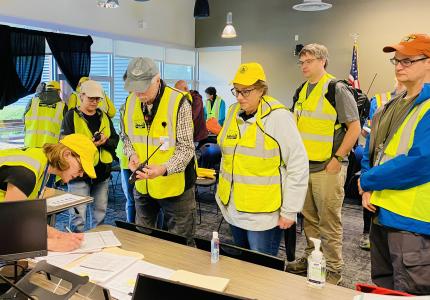 Emergency Management Volunteers participate in 2024 Volunteer Exercise