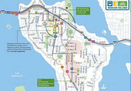 Mercer Island In Motion - Transportation Alternatives Map