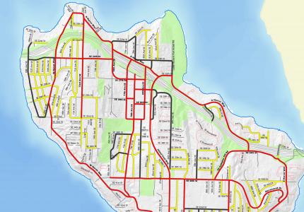 Mercer Island Snow Removal Route 2019-2020
