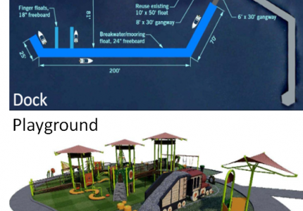 Luther Burbank Dock and Mercerdale Playground Design Images