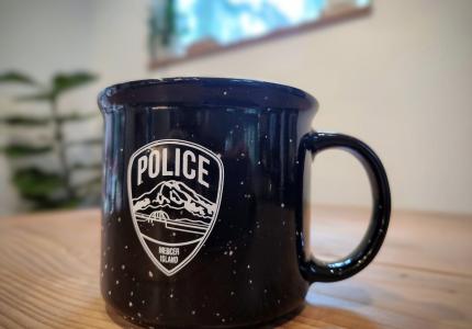 Coffee mug with MIPD logo