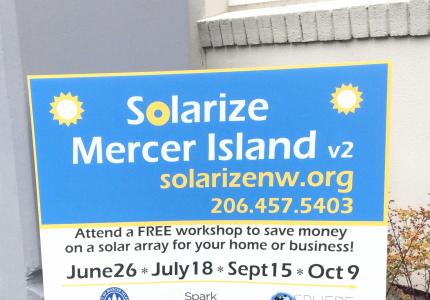 Solarize MI Yard Sign