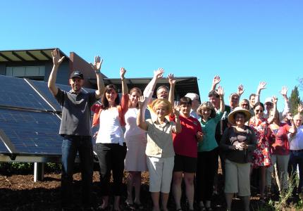 Community Center Solar Array and Supporters