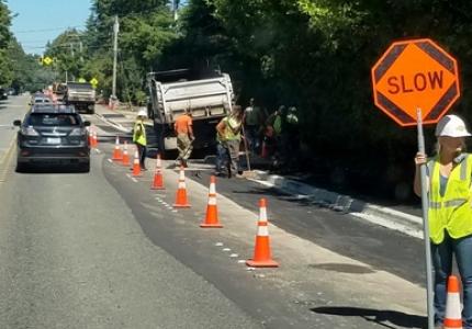 Resurfacing Island Crest Way