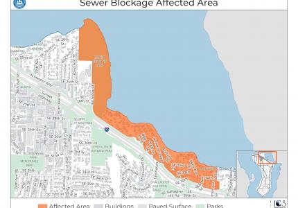 Map of affected properties