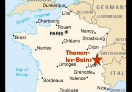 MISCA Map of France with Thonon-les-Bain