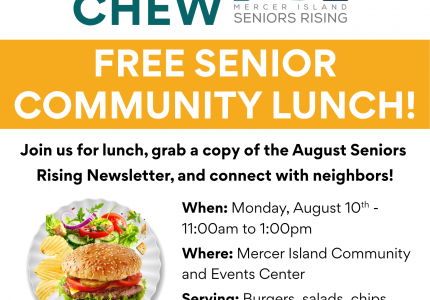 Flyer for Senior Lunch