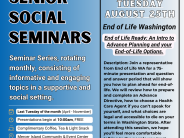 Senior Social Seminars - August Seminar