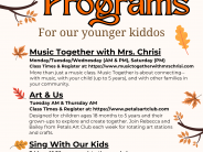 Autumn Programs for our little kiddos