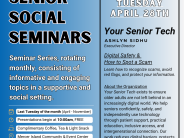 Senior Social Seminars - APRIL 28