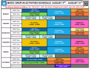 Drop-In Sports Schedule - 8.3-8.31 Drop-In Sports Schedule - 8.3-8.31