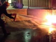 Extinguishing a fire