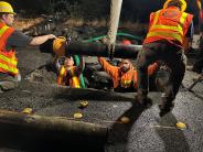 City of Mercer Island crews worked through the night to repair a water main that ruptured.