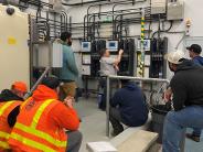 A picture of the chlorine booster station