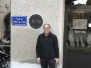 2020: Mayor Benson Wong by the Sister City plaque at Thonon Les Bains City Hall
