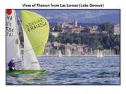 View of Thonon from Lac Leman (Lake Geneva)